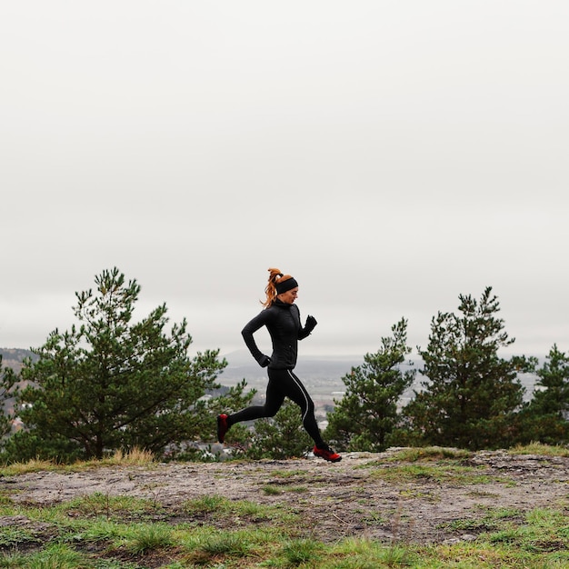 Buitenshuis trainen zijwaarts