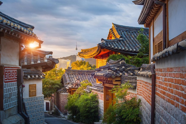 bukchon hanok village traditional cultural village in downtown seoul south korea