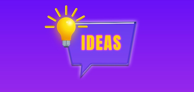 bulb and ideas concept