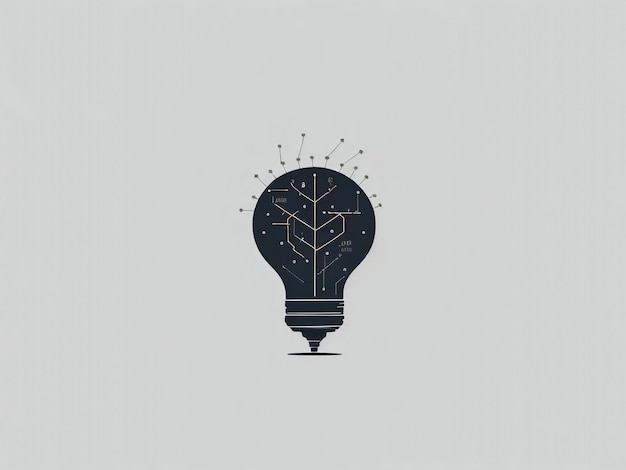 bulb logo icon hipster vintage retro vector illustration