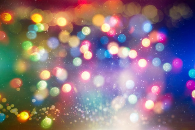 Photo bulbs lights background:blur of christmas wallpaper decorations concept.holiday festival backdrop:sparkle circle lit celebrations display.