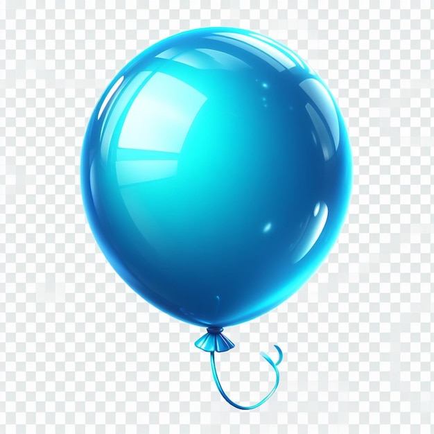 Bule balloon on light background celebration time