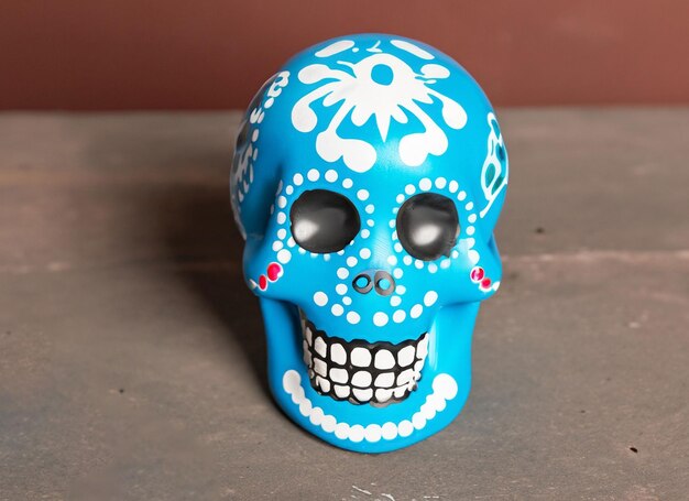 next to bule mixican skull