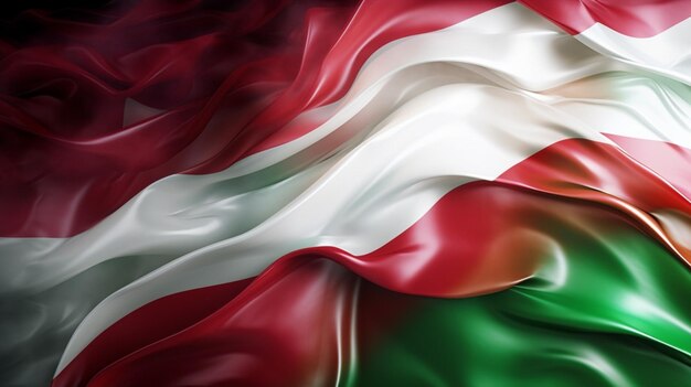 Bulgaarse vlag weergegeven in al zijn trotse rood-groen