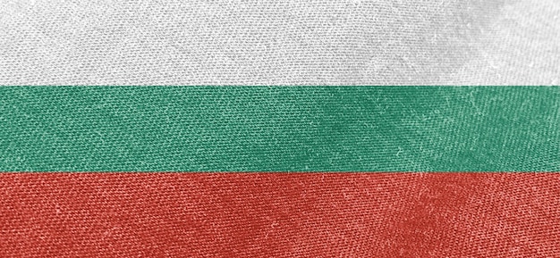 Photo bulgaria fabric flag cotton material wide flags wallpaper-colored fabric bulgaria flag background