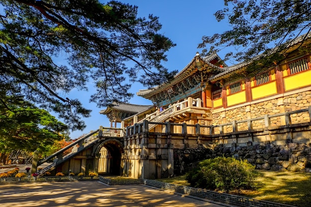 Bulguksa-tempel in de herfst