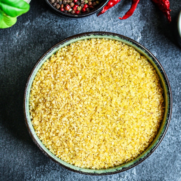 Bulgur crushed raw grain