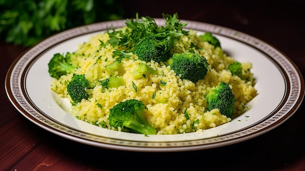 Bulgur with Broccoli Dish