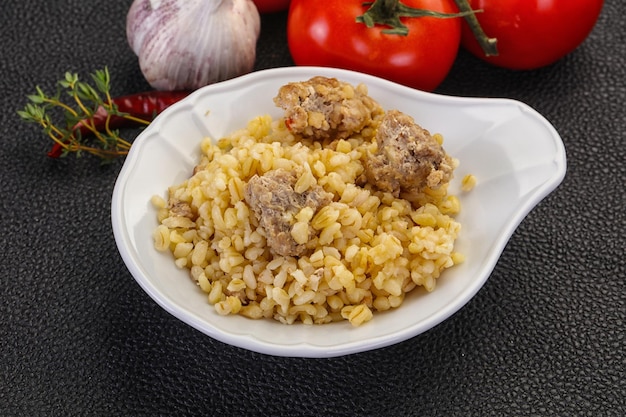 Bulgur with meat