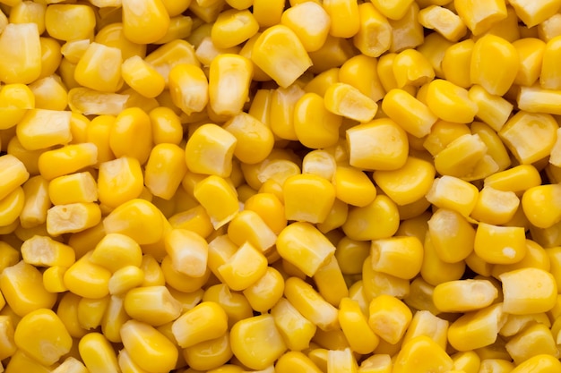 Bulk of yellow corn grains texture