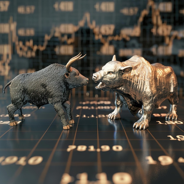 Bull and Bear in stock market v 6 Job ID 13bbe57d01c447bbbec72d5f91bdf834