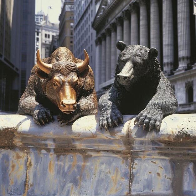 Bull and Bear in stock market v 6 Job ID c3163007bef8486b9069dec294ba6e87