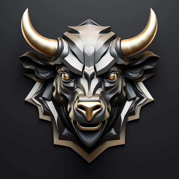 Bull Face Logo Designs Bull 3d Logo Bull Vector Artwork Bull Ai Logo Design