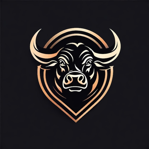 Photo bull logo vector icon illustration design premium vectors