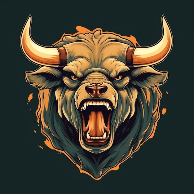 Photo bull mascot for sports team