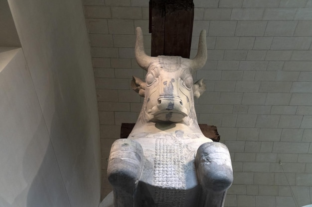 Bull statue of Darius king of Persia palace