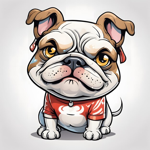 Photo bulldog illustration