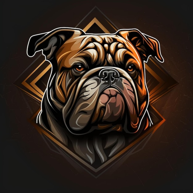 bulldog logo vector illustration