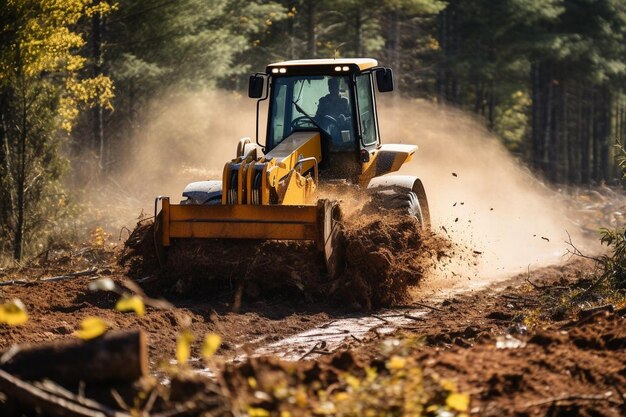 Bulldozer clearing vegetation Best Bulldozer photography