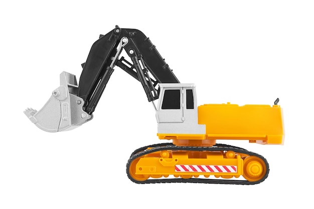 Bulldozer geïsoleerd op wit