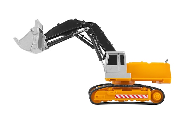 Bulldozer geïsoleerd op wit
