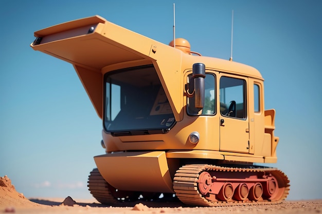 Foto bulldozer zware machines uitrusting super hoge paardenkracht lading gereedschap productie uitrusting