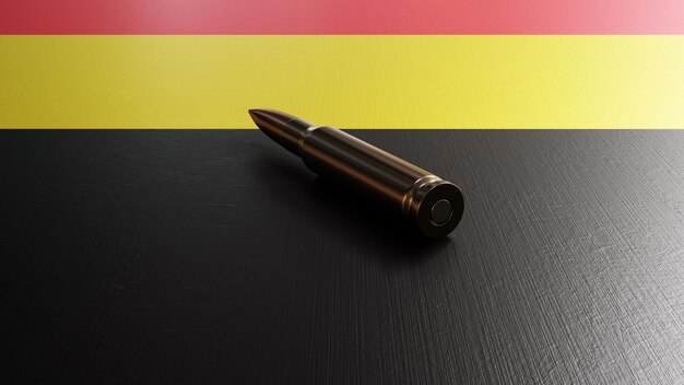 Bullet On Flag Belgium