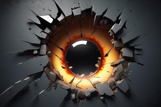 Bullet hole stock illustration