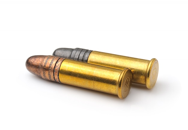 Bullet isolated on white background