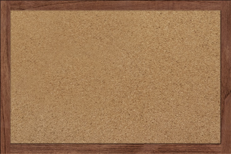 Foto bulletin kurk planken houten frame