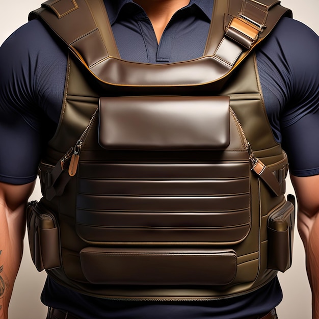 A bulletproof vest isolated