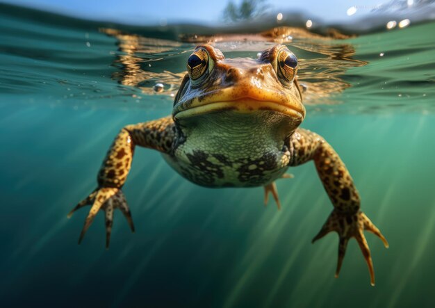 Bullfrog is a term to refer to large aggressive frogs