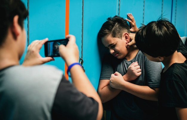 Bullying in the hallway 