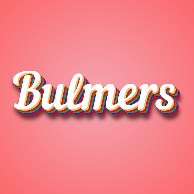 Foto bulmers testo effetto foto immagine cool