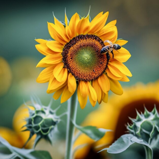 Bumblebee on sunflower