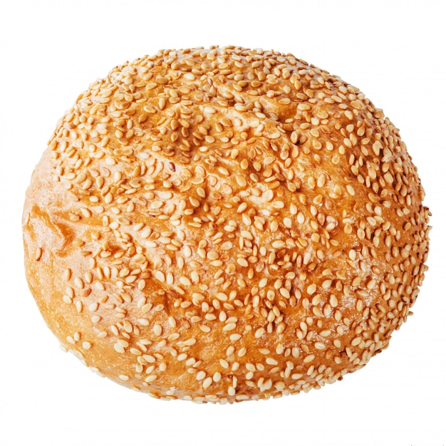 Bun sprinkled with sesame seeds. insulatio