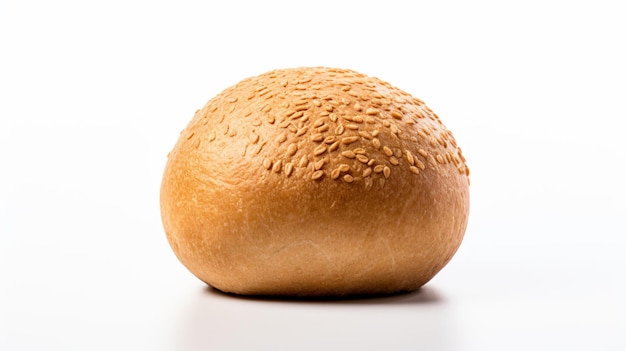 a bun with sesame seeds on top of it