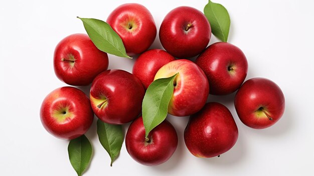 Photo a bunch of apples with leaves that say apple