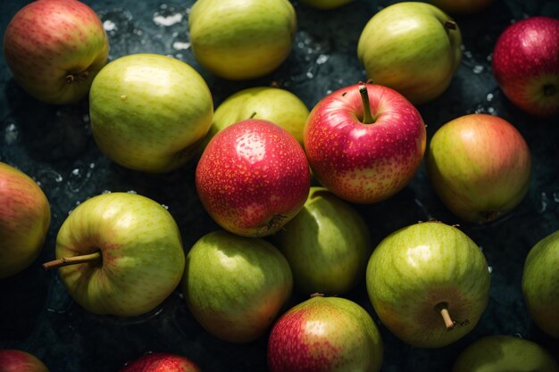 Photo a bunch of apples