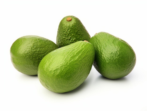 Bunch of avocado isolated on a white background