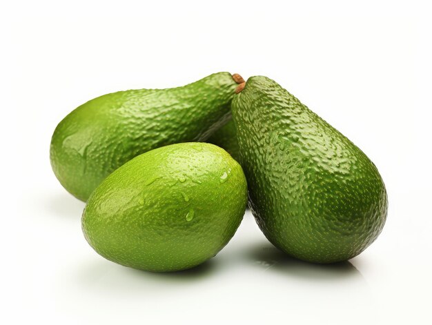 Bunch of avocado isolated on a white background