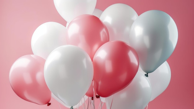 A bunch of balloons with the word love on them