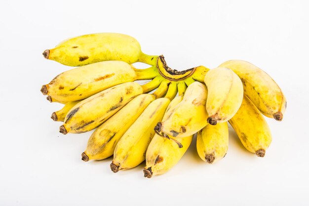 Bunch of banana on white background