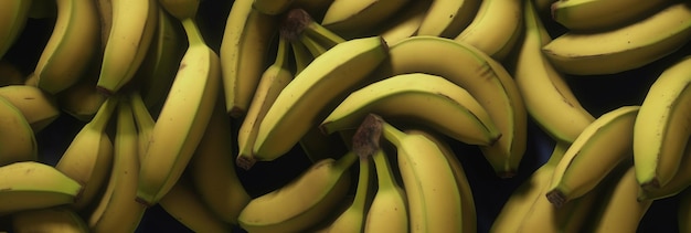 A bunch of bananas are in a bunch