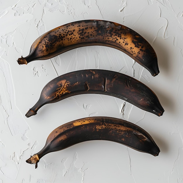 a bunch of bananas are on a table with a white background