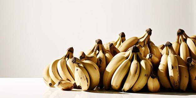 Photo a bunch of bananas are on a table