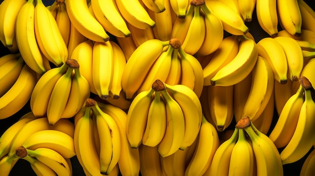 Bunch of bananas fruit pattern wallpaper