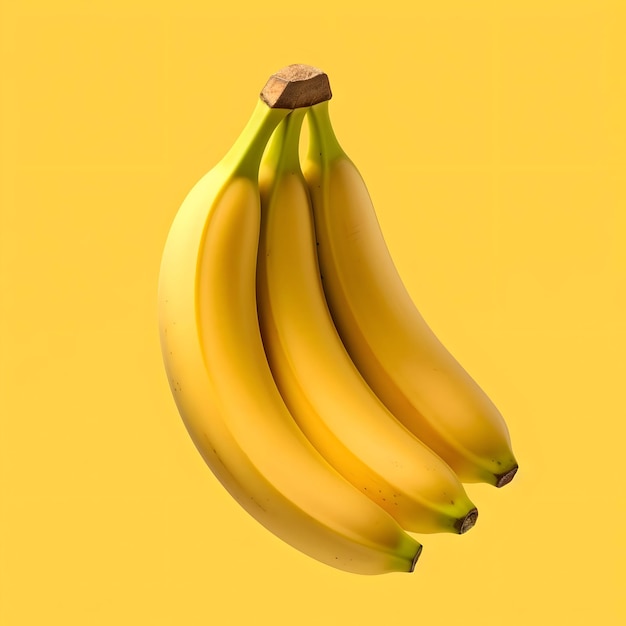 A bunch of bananas isolated minimalism High resolution