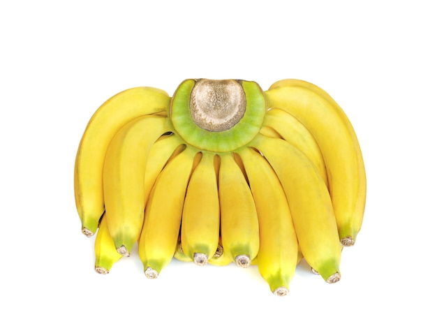 Bunch of bananas isolated on white background