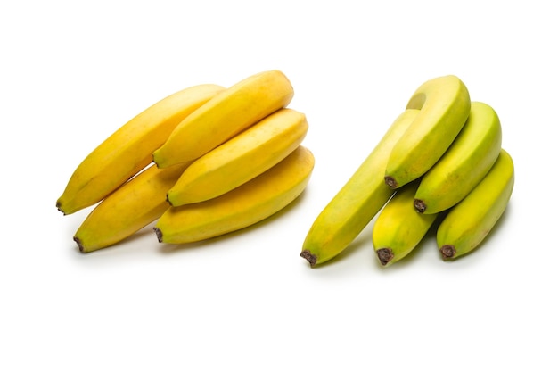 A bunch of bananas isolated on a white background